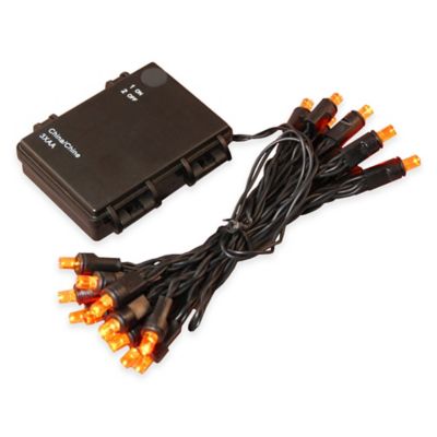 9.5-Foot 25-Count LED String Lights in Orange (Set of 2) - Bed Bath & Beyond